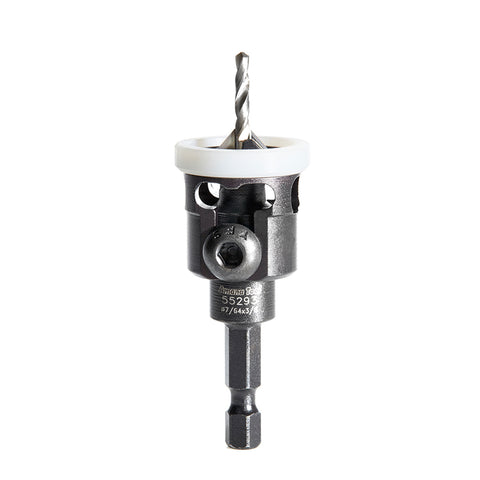 82° COUNTERSINK WITH ADJUSTABLE LOW FRICTION DEPTH STOP