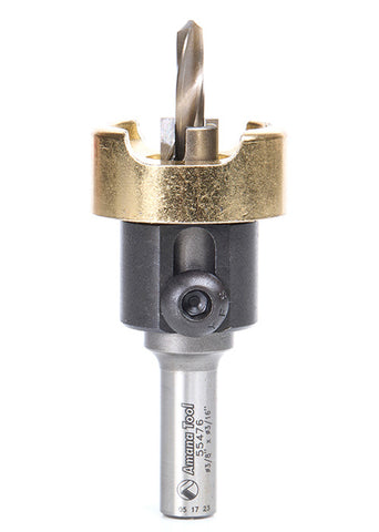 1/4" QUICK RELEASE HEX SHANK W/ DEPTH STOP, CARBIDE TIPPED COUNTERBORE