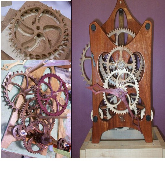 Wood Gear Clock Kit (no wood or Pin Router)